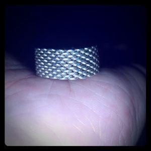 Tiffany & Co mesh ring, size 9.5